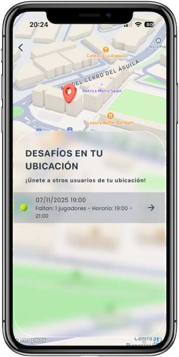 Challenge Screen PadelPlanner